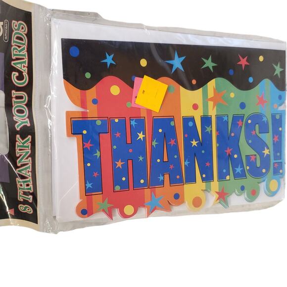 Rainbow Thank You Cards Blank Thank You Cards A Year to Celebrate Birthday Card - Picture 2 of 6